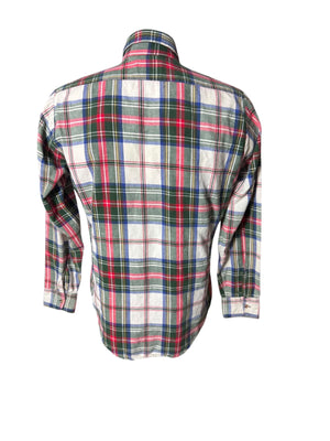 Vintage Gilhes red plaid flannel shirt M