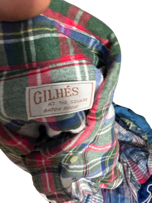 Vintage Gilhes red plaid flannel shirt M