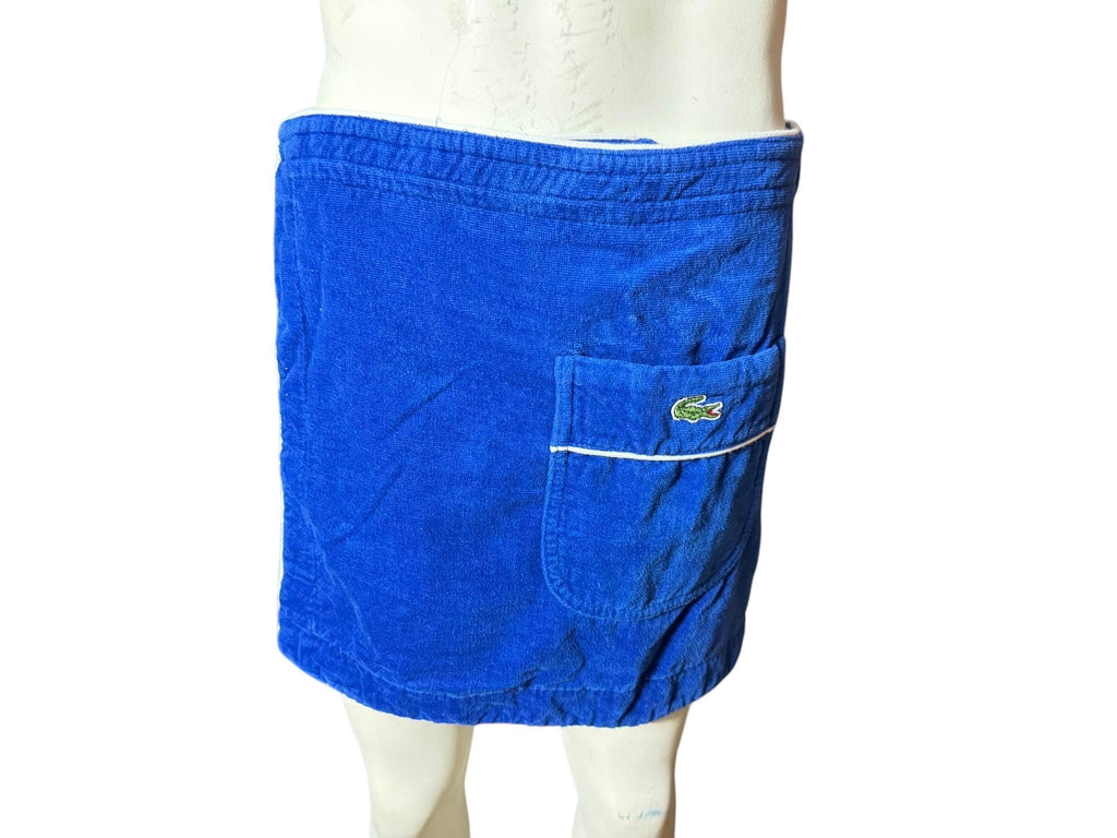 Vintage 70's Izod blue towel wrap kilt
