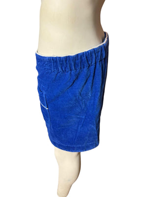 Vintage 70's Izod blue towel wrap kilt