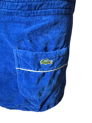 Vintage 70's Izod blue towel wrap kilt