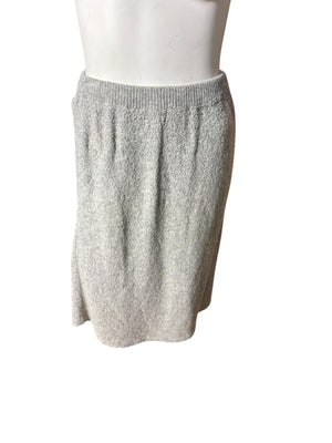 Vintage 70's women's sweater suit skirt & jacket M L Feather Knits
