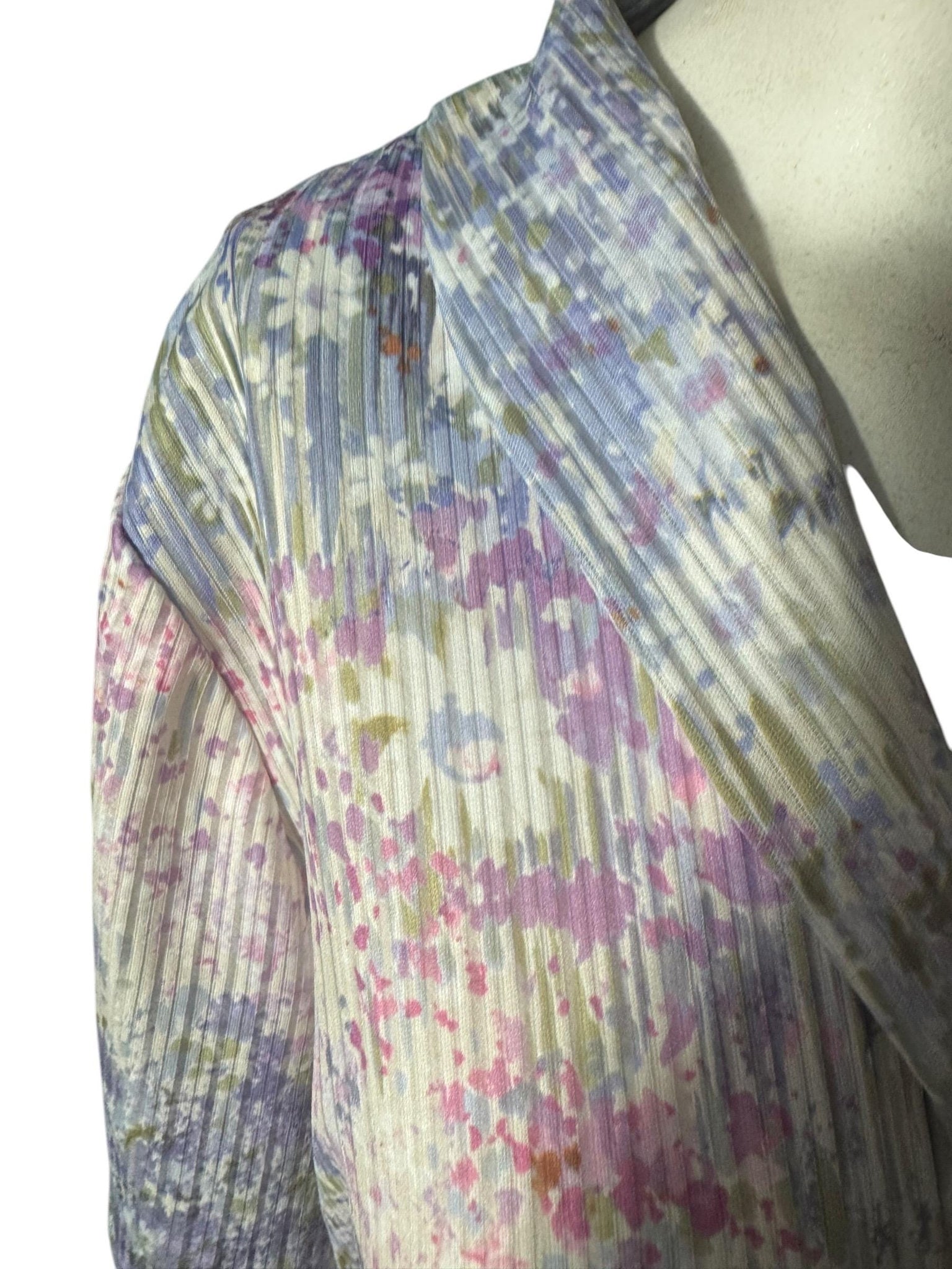 Vintage 70's purple polyester house dress L XL