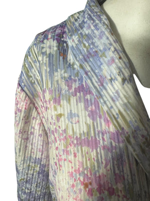 Vintage 70's purple polyester house dress L XL