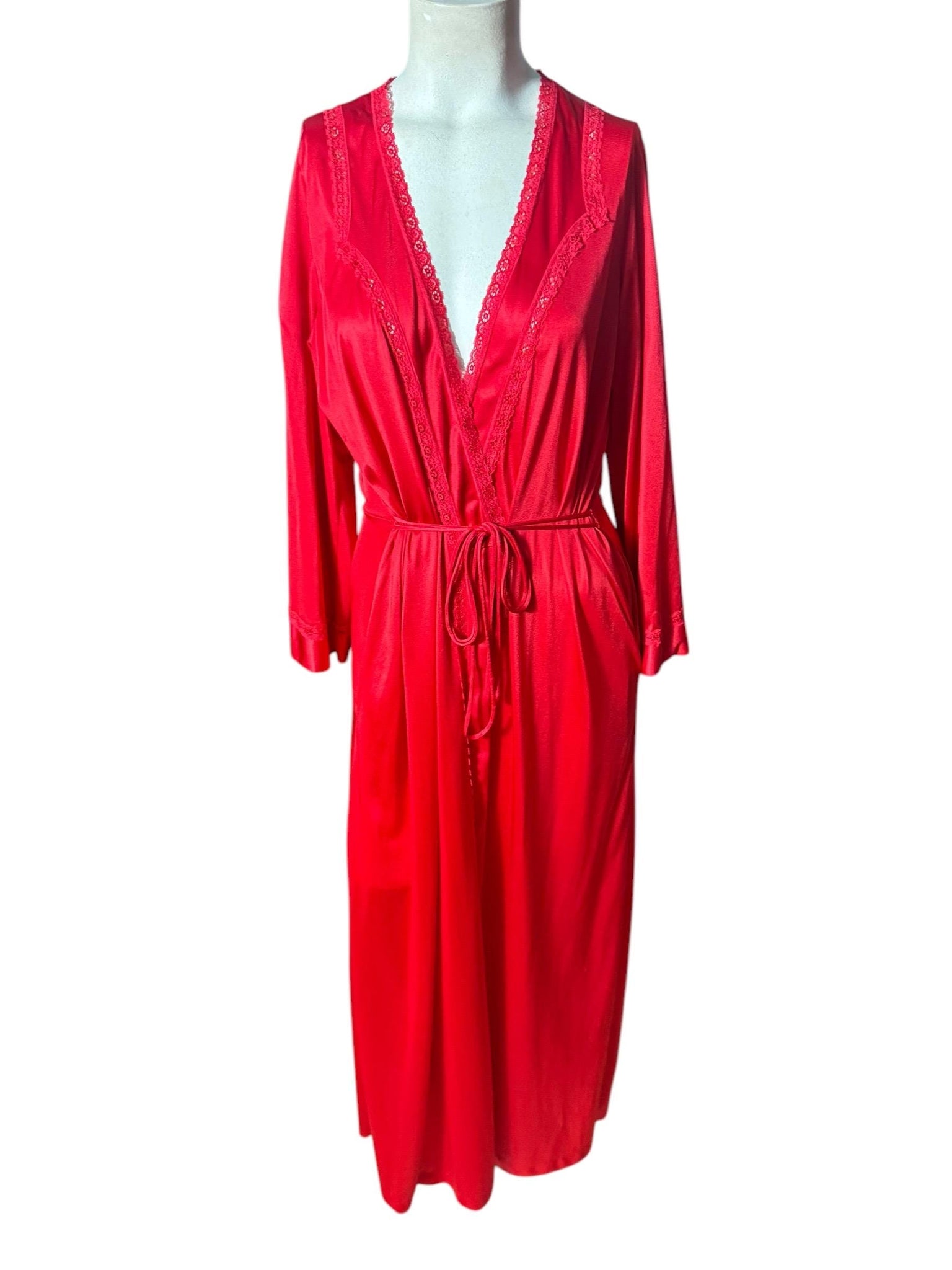 Vintage 70's red robe Dixie Belle M 36