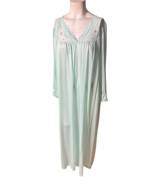 Vintage blue Sears 80's nightgown L