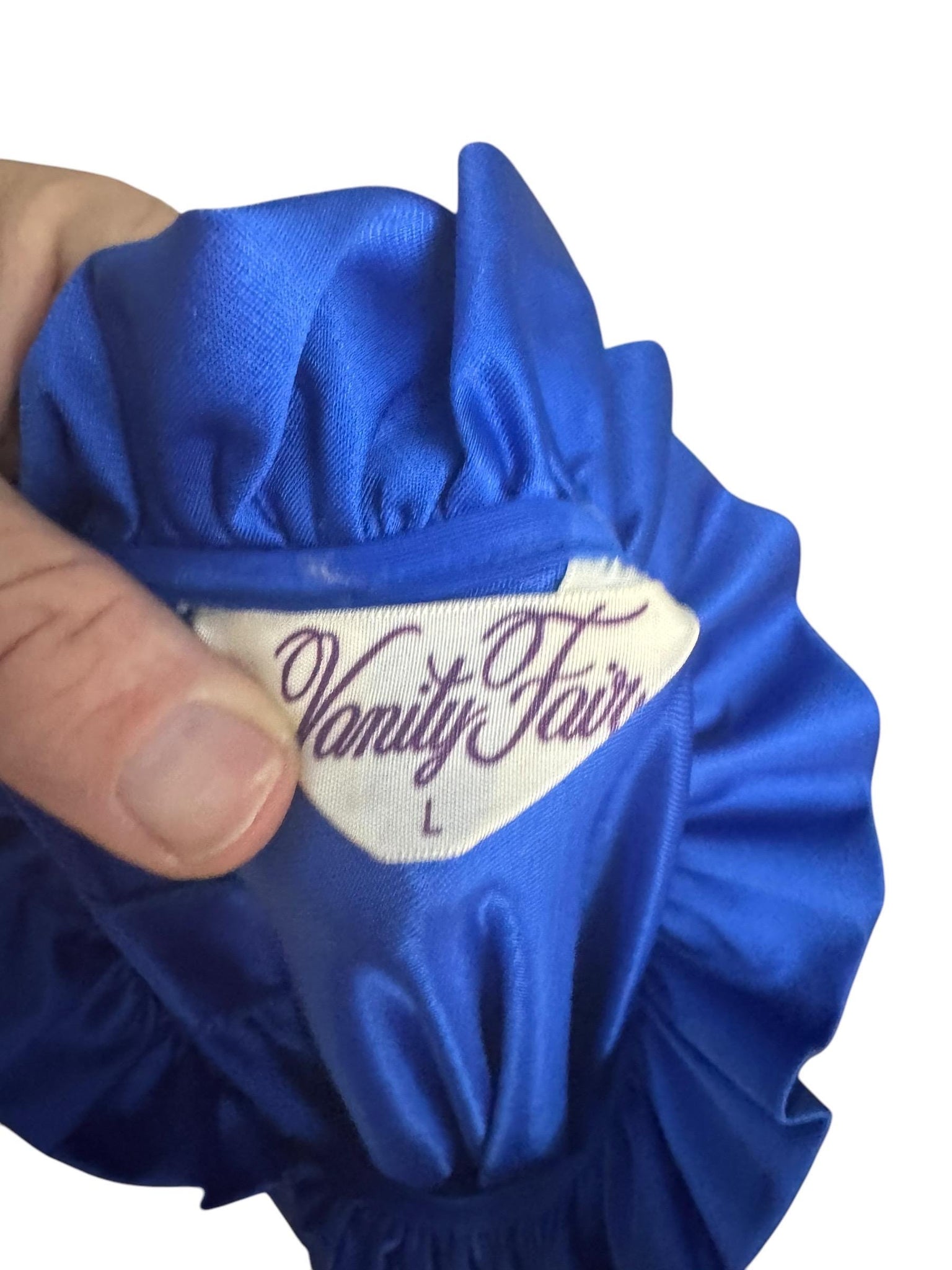 Vintage 70's blue robe Vanity Fair L