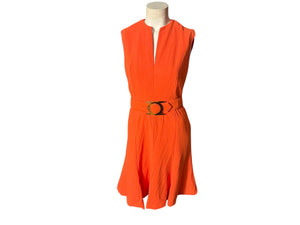Vintage 60's mod orange dress M Houland Swanson