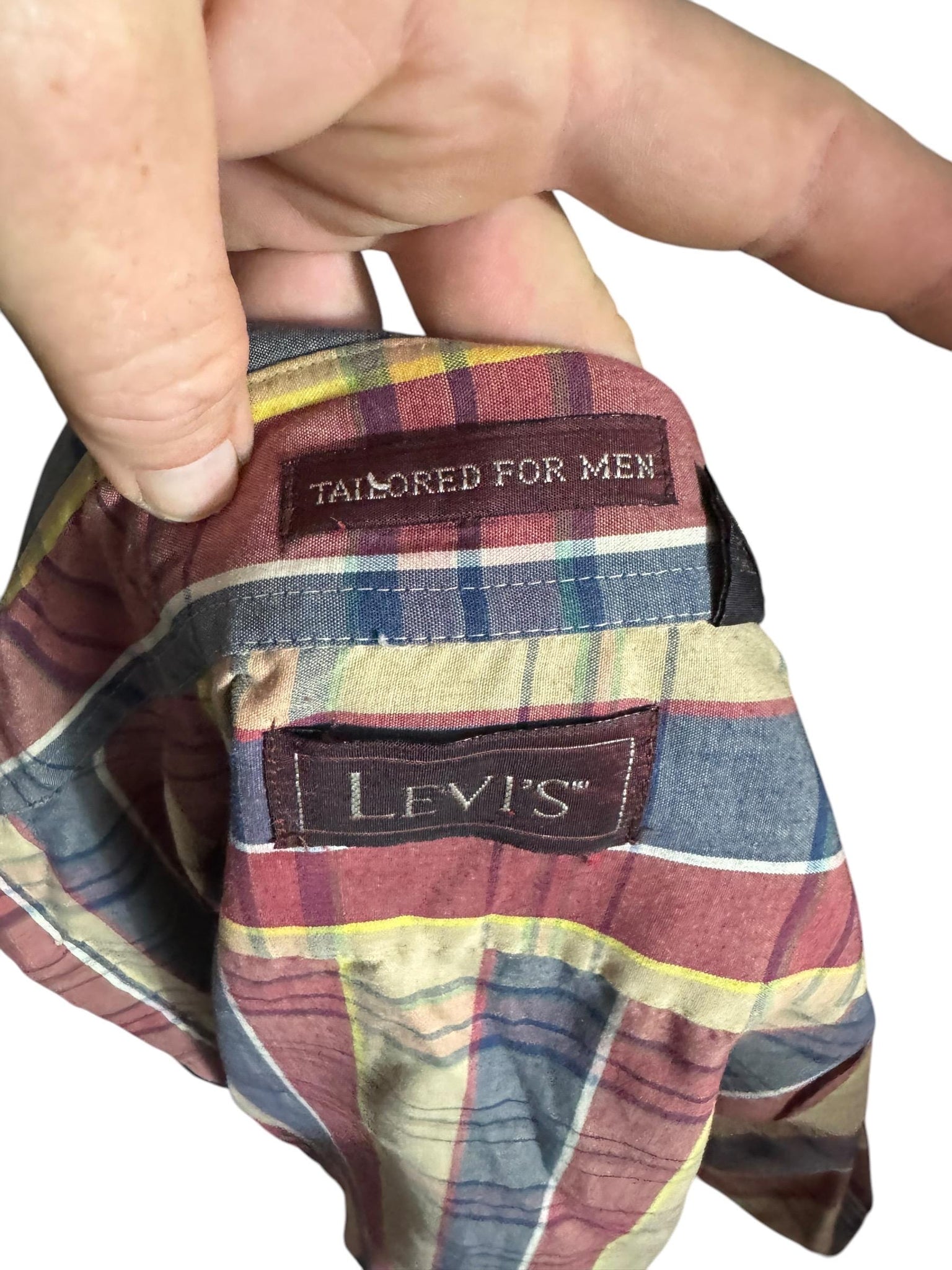 Vintage Levi’s plaid 80's shirt M