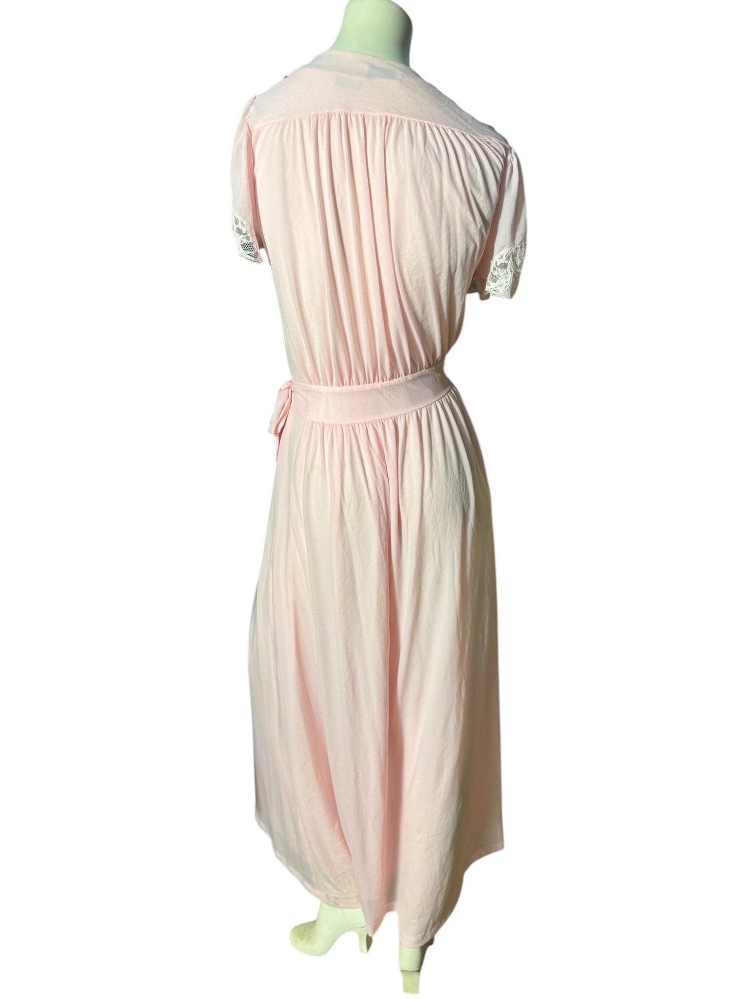 Vintage Lily of France pink Peignoir Nightgown Set S