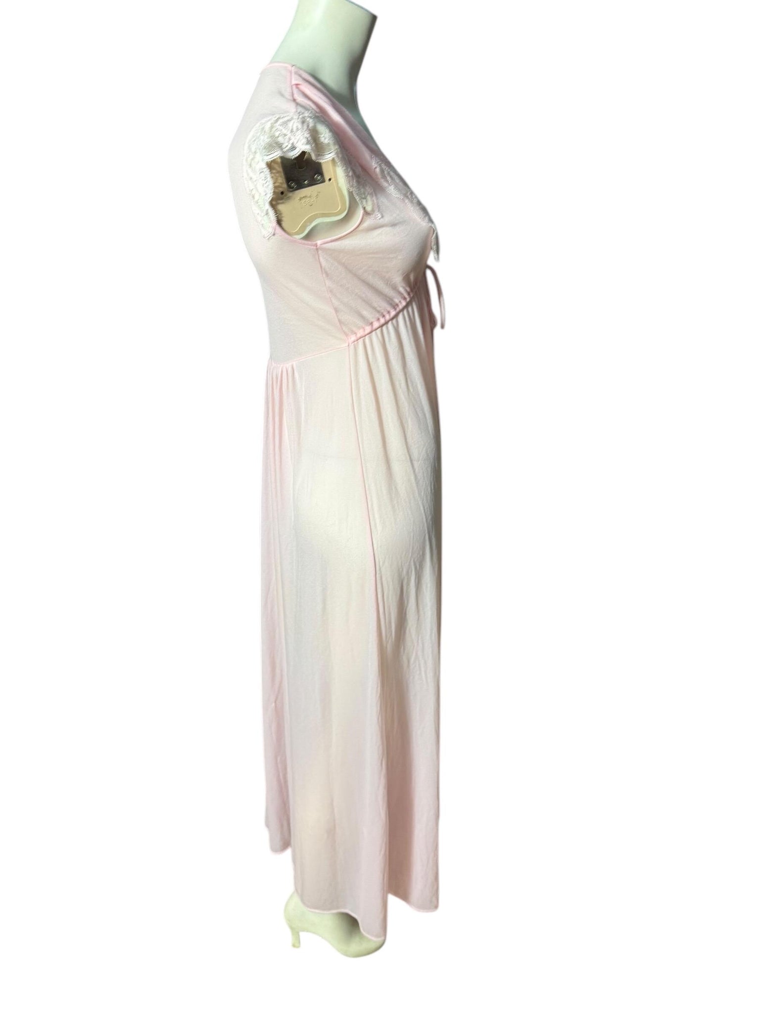 Vintage Lily of France pink Peignoir Nightgown Set S