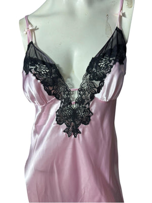 Vintage pink Frederick's of Hollywood nightgown L