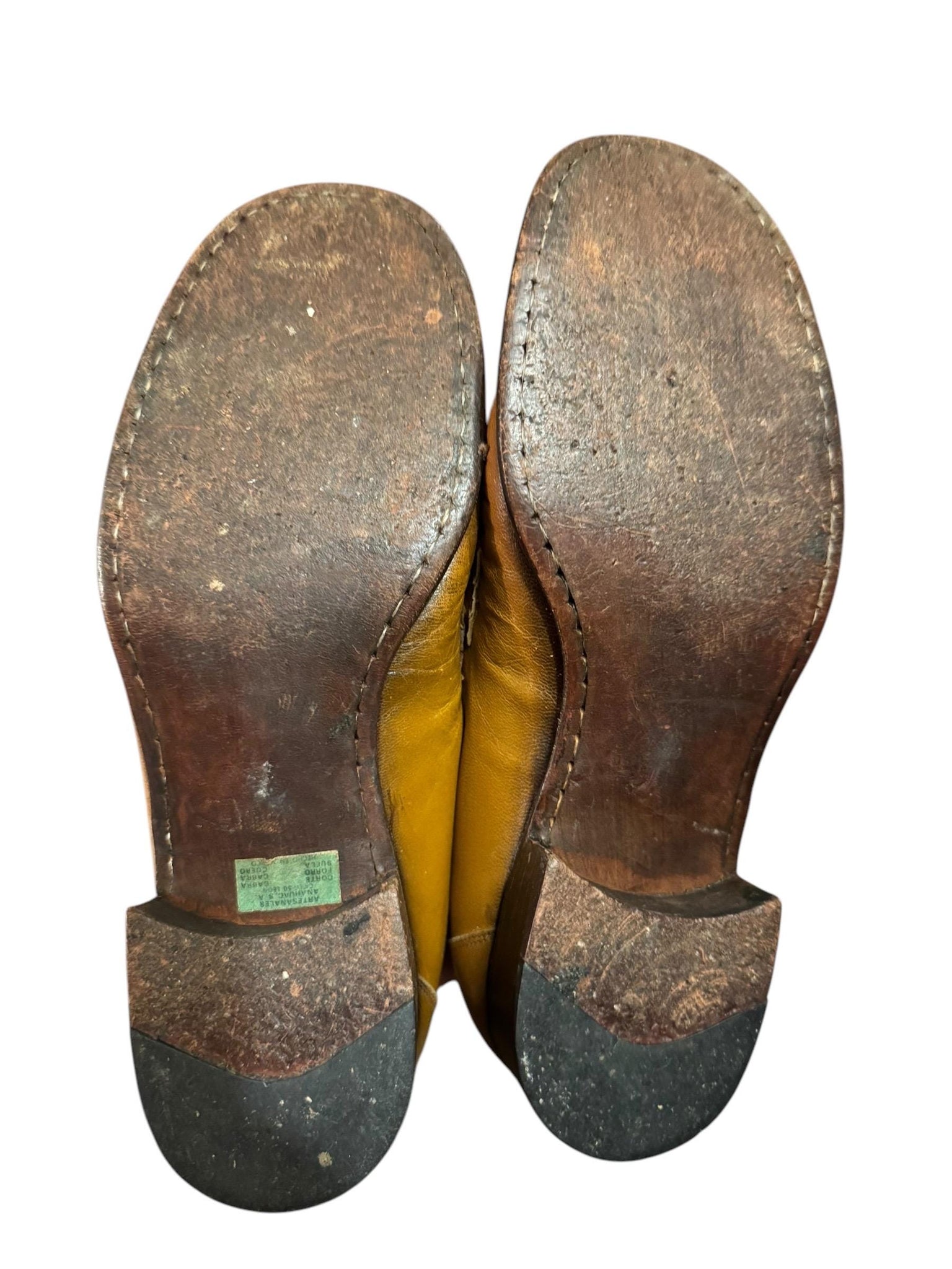 Vintage 70's men's brown loafer shoes 4.5 M 6 W