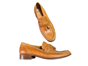 Vintage 70's Fayva men's brown loafer shoes 6