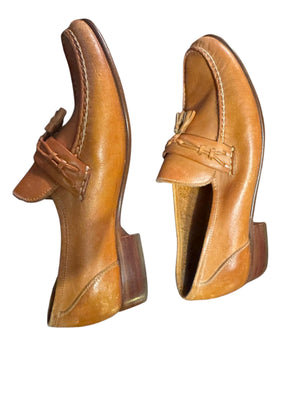 Vintage 70's Fayva men's brown loafer shoes 6