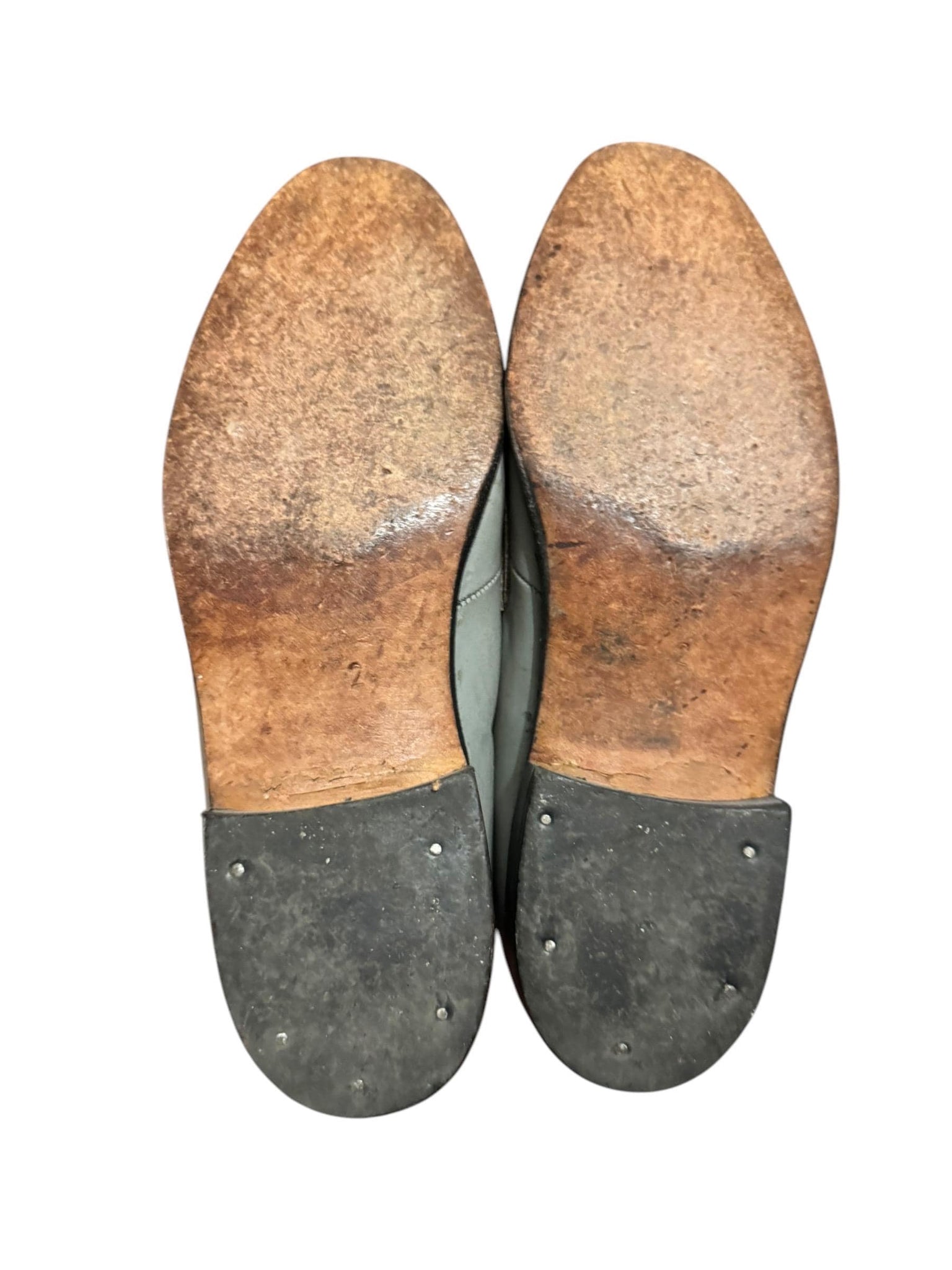 Vintage 70's men's gray loafer shoes 5