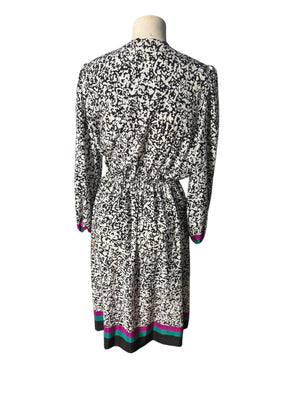 vintage 80's Leslie Fay dress M petite