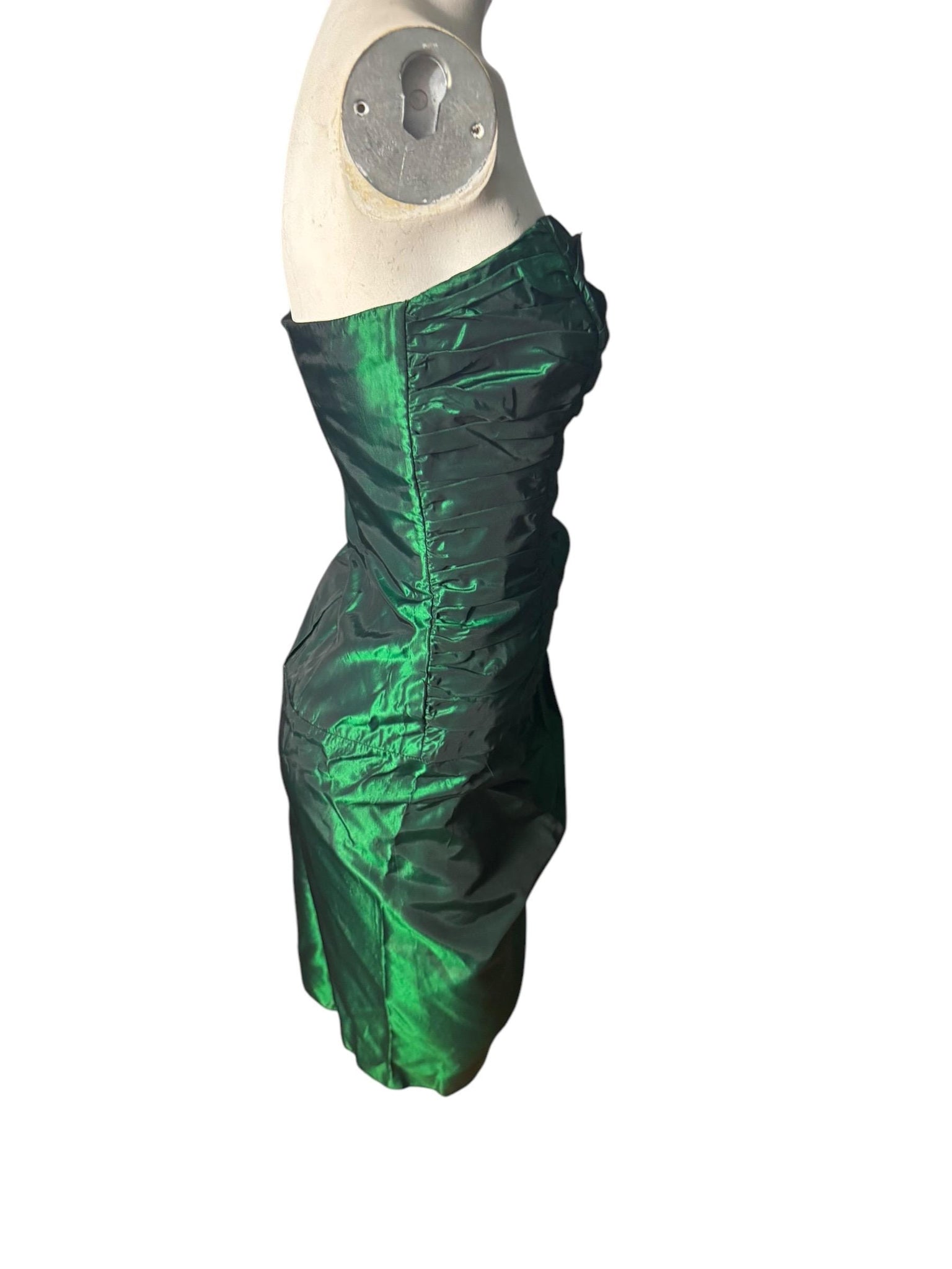 Vintage 80's Gunne Sax green prom party dress XS