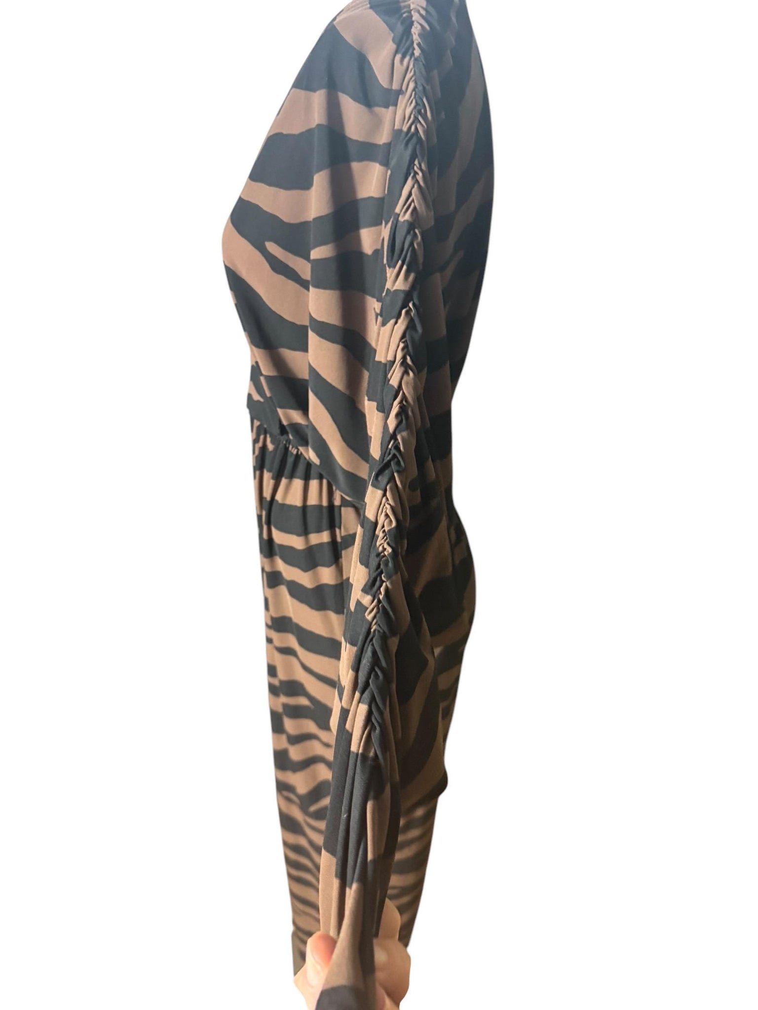 Vintage 80's black tiger jumpsuit M Pat Richards