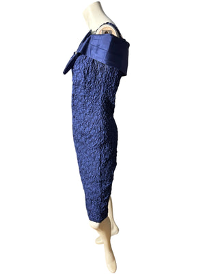 Vintage 80's blue prom party dress M