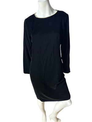Vintage 80's black velvet dress M L Brooks Brothers