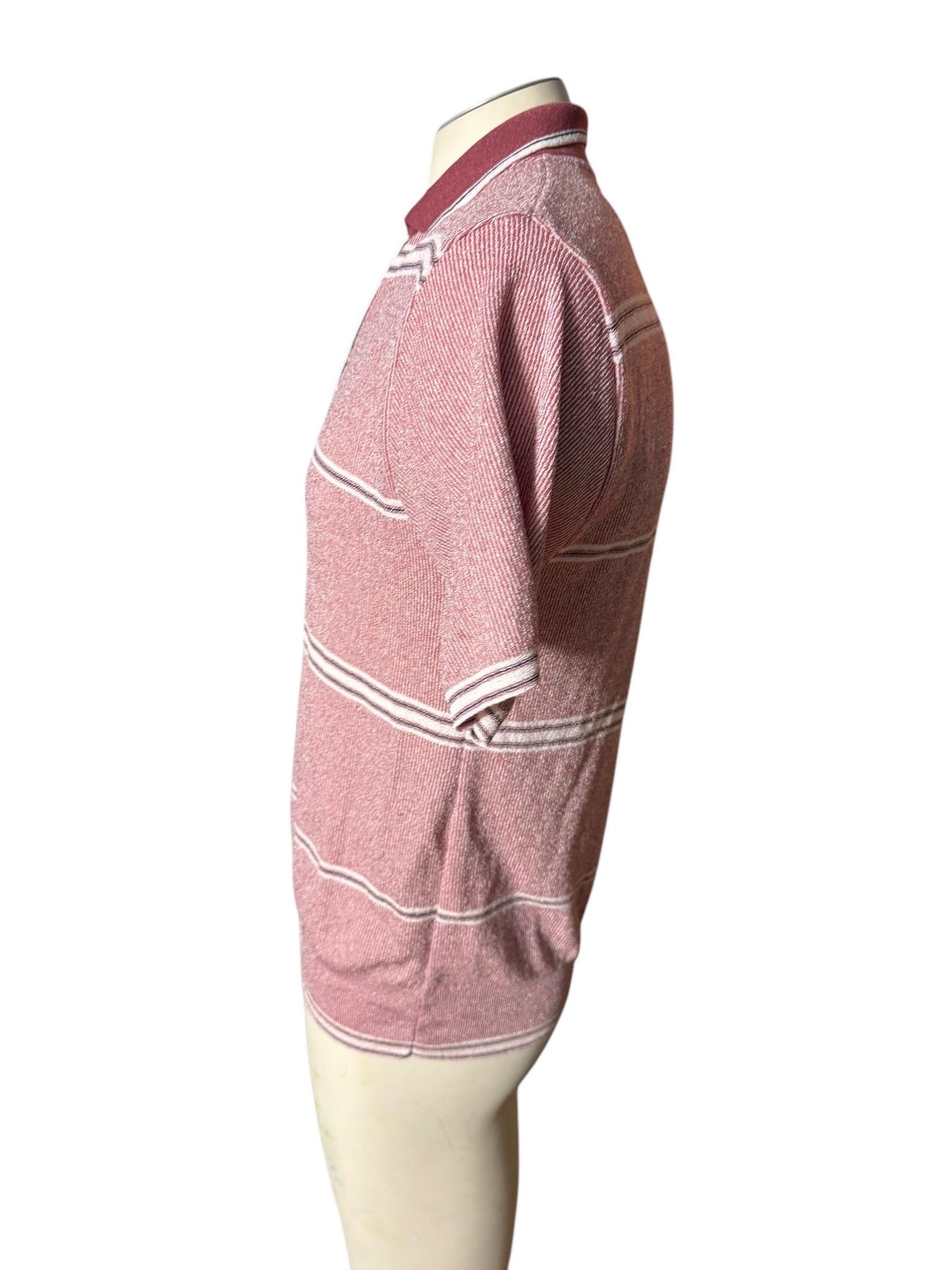 Vintage 70's men's knit polo shirt M Intera