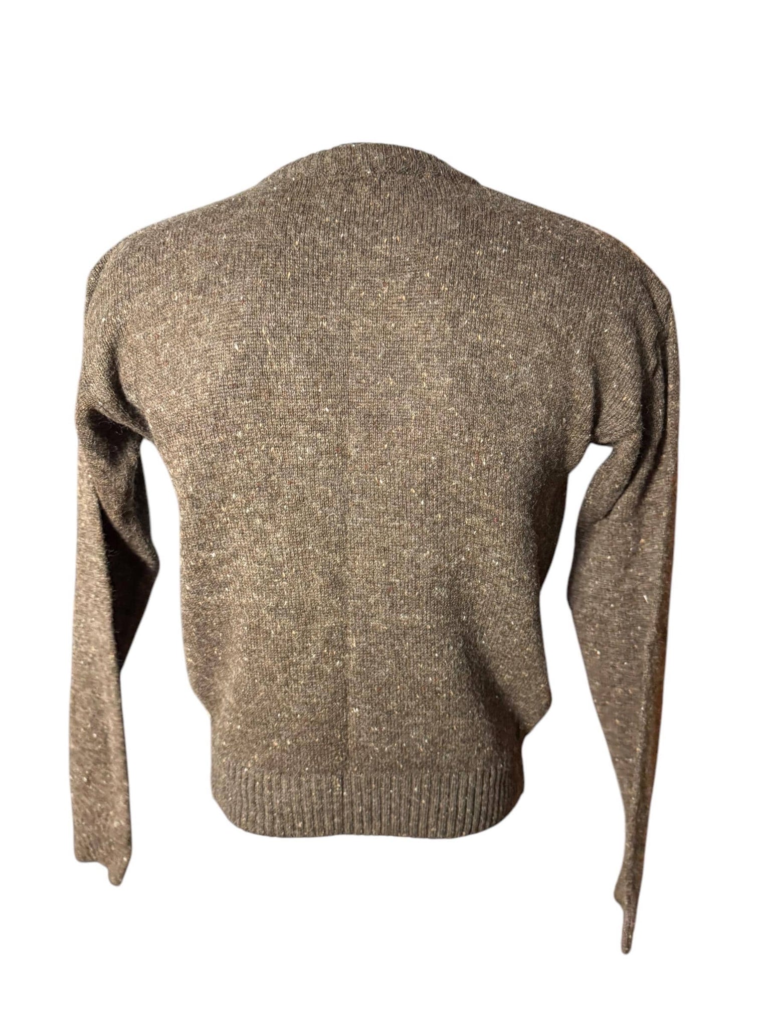 Vintage 80's men's brown pattern sweater M Kennington