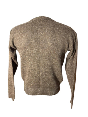 Vintage 80's men's brown pattern sweater M Kennington