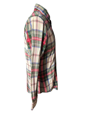 Vintage Gilhes red plaid flannel shirt M