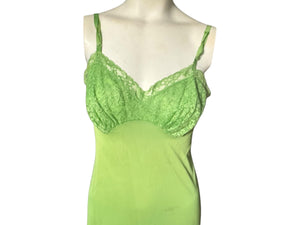 Vintage 60's green slip 32 Vanity Fair