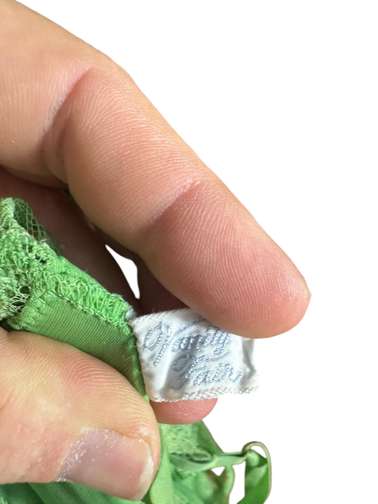 Vintage 60's green slip 32 Vanity Fair