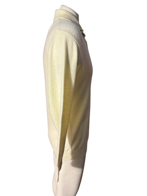 Vintage 70's men's off white sweater L Royal Knight
