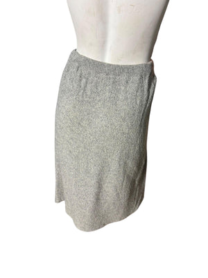 Vintage 70's women's sweater suit skirt & jacket M L Feather Knits