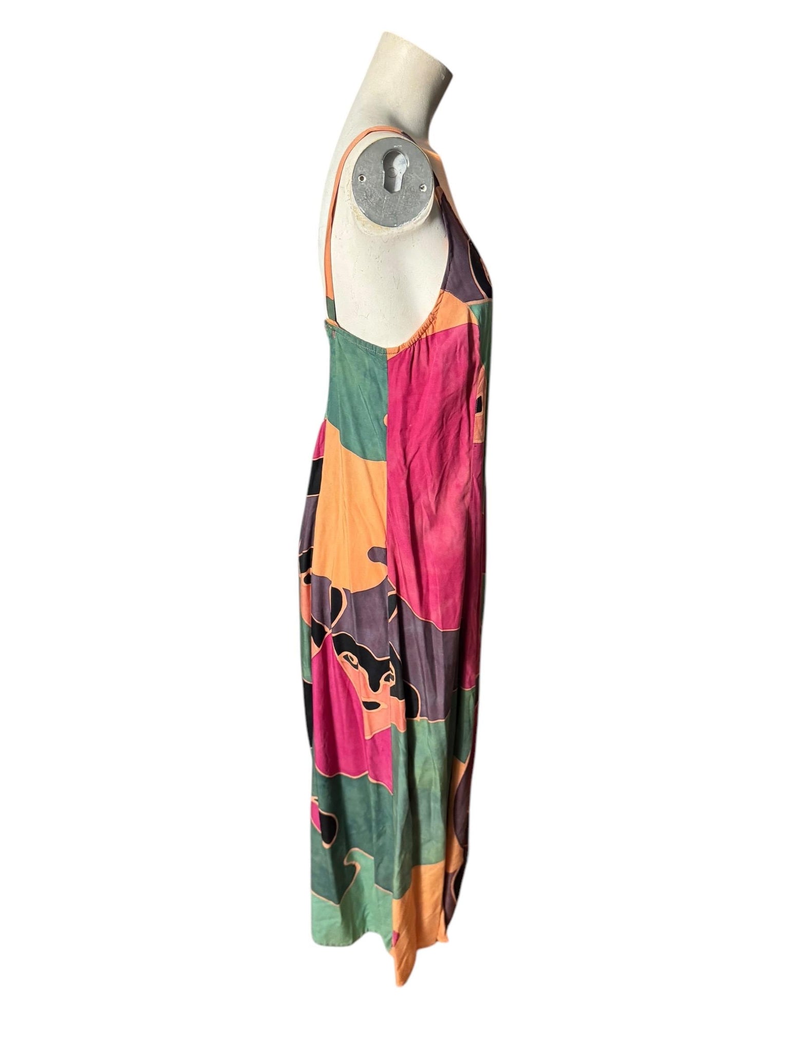 Vintage 80's sun dress M L Tropical Tantrum