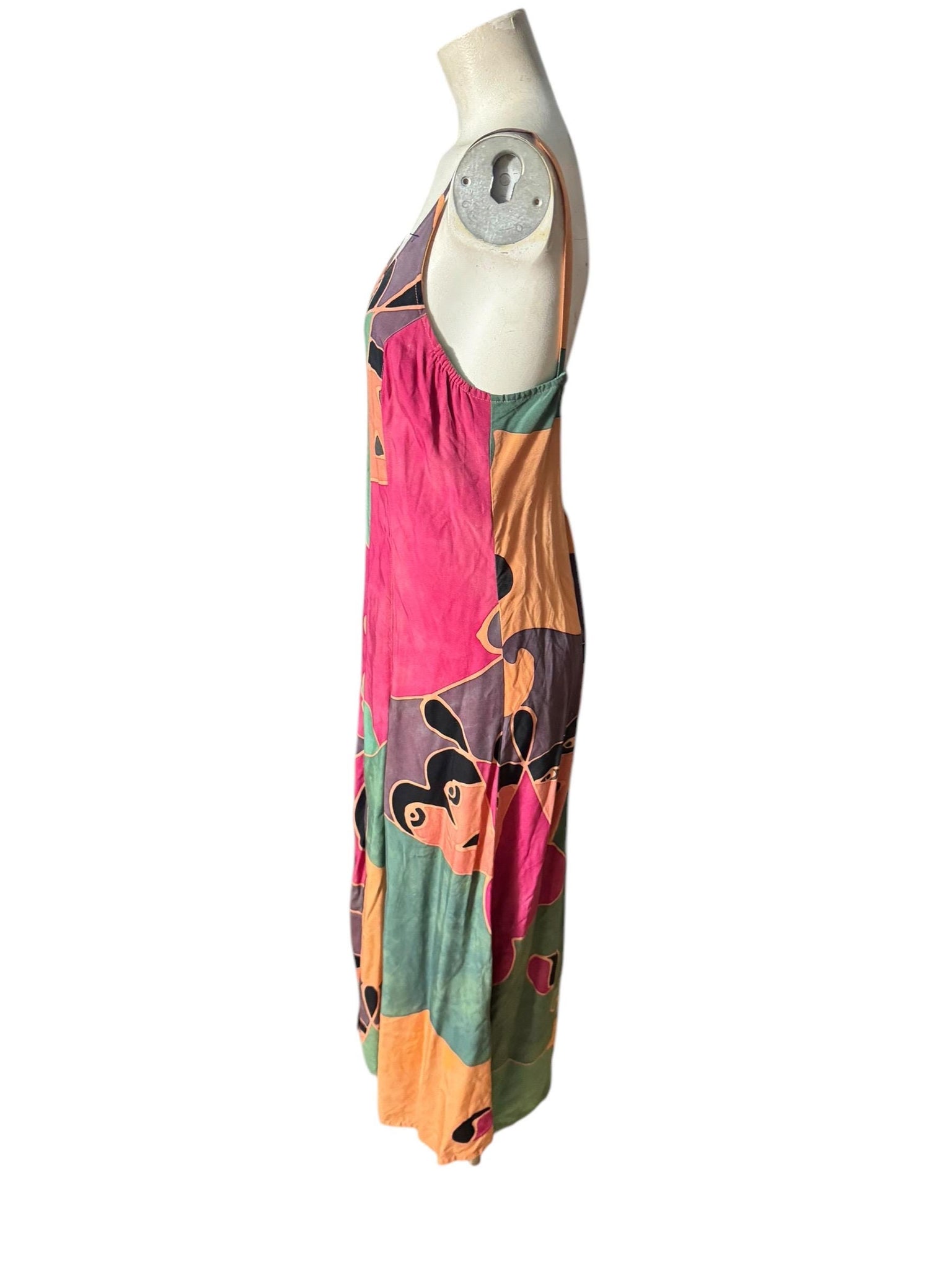 Vintage 80's sun dress M L Tropical Tantrum