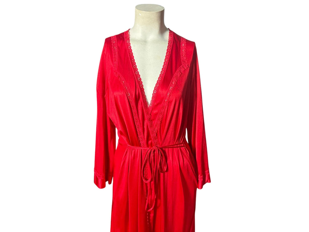 Vintage 70's red robe Dixie Belle M 36