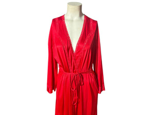 Vintage 70's red robe Dixie Belle M 36