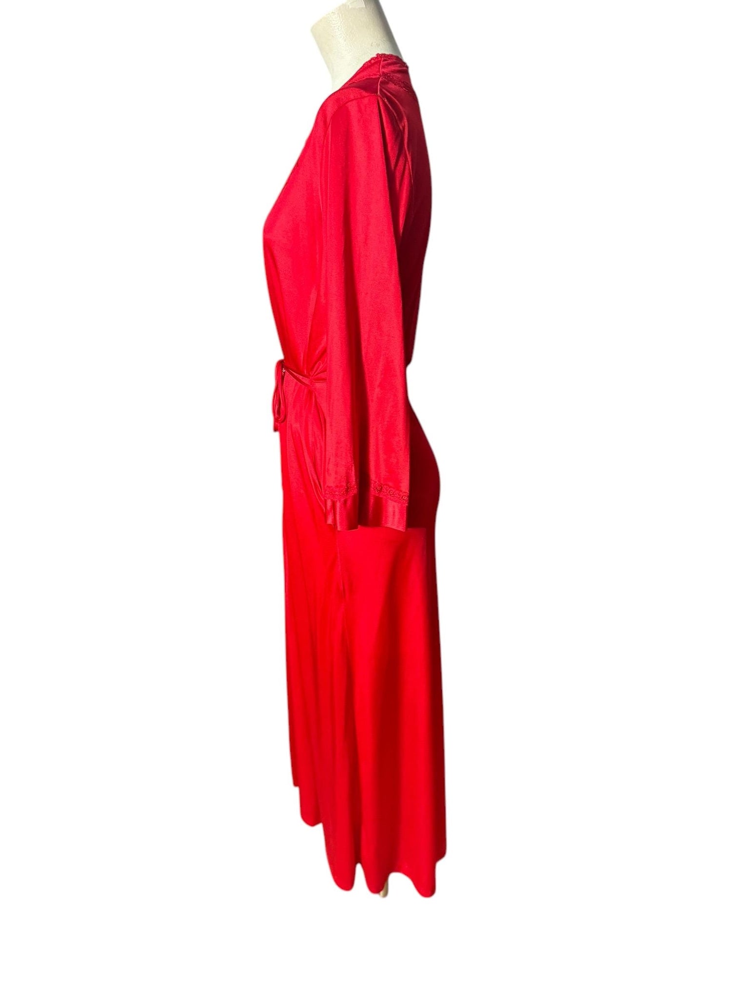Vintage 70's red robe Dixie Belle M 36