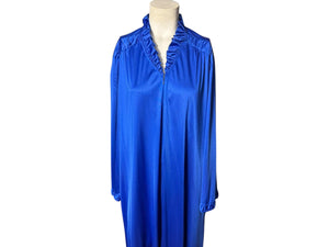 Vintage 70's blue robe Vanity Fair L