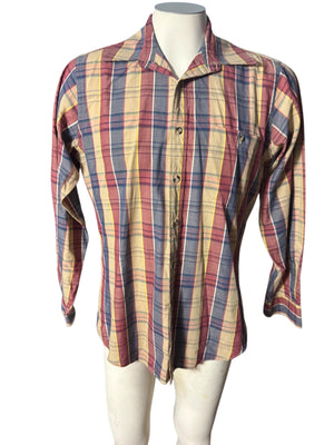 Vintage Levi’s plaid 80's shirt M