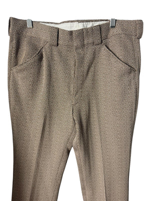 Vintage 70's men's print pants 36 x 30