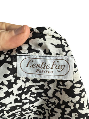 vintage 80's Leslie Fay dress M petite