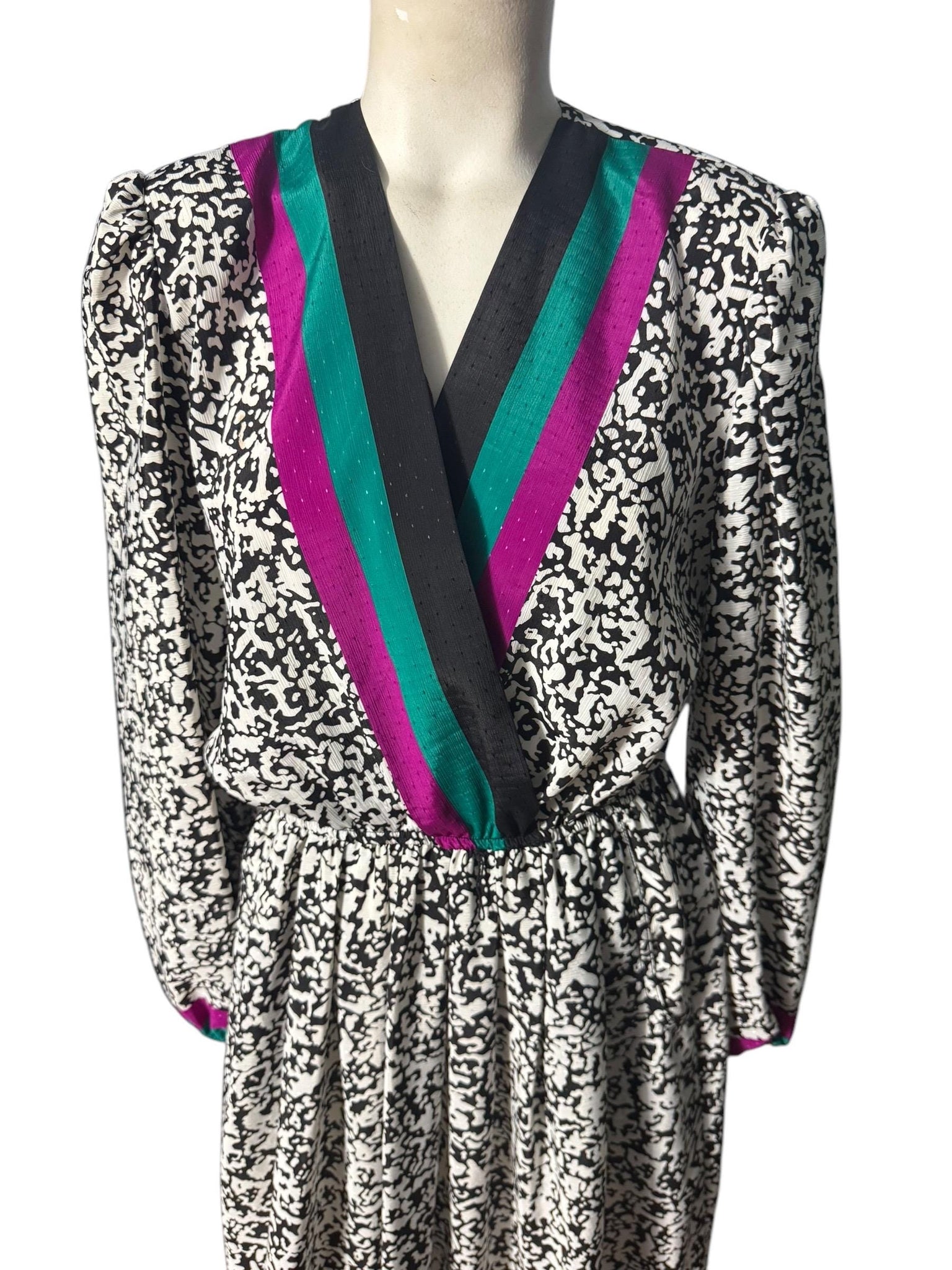vintage 80's Leslie Fay dress M petite