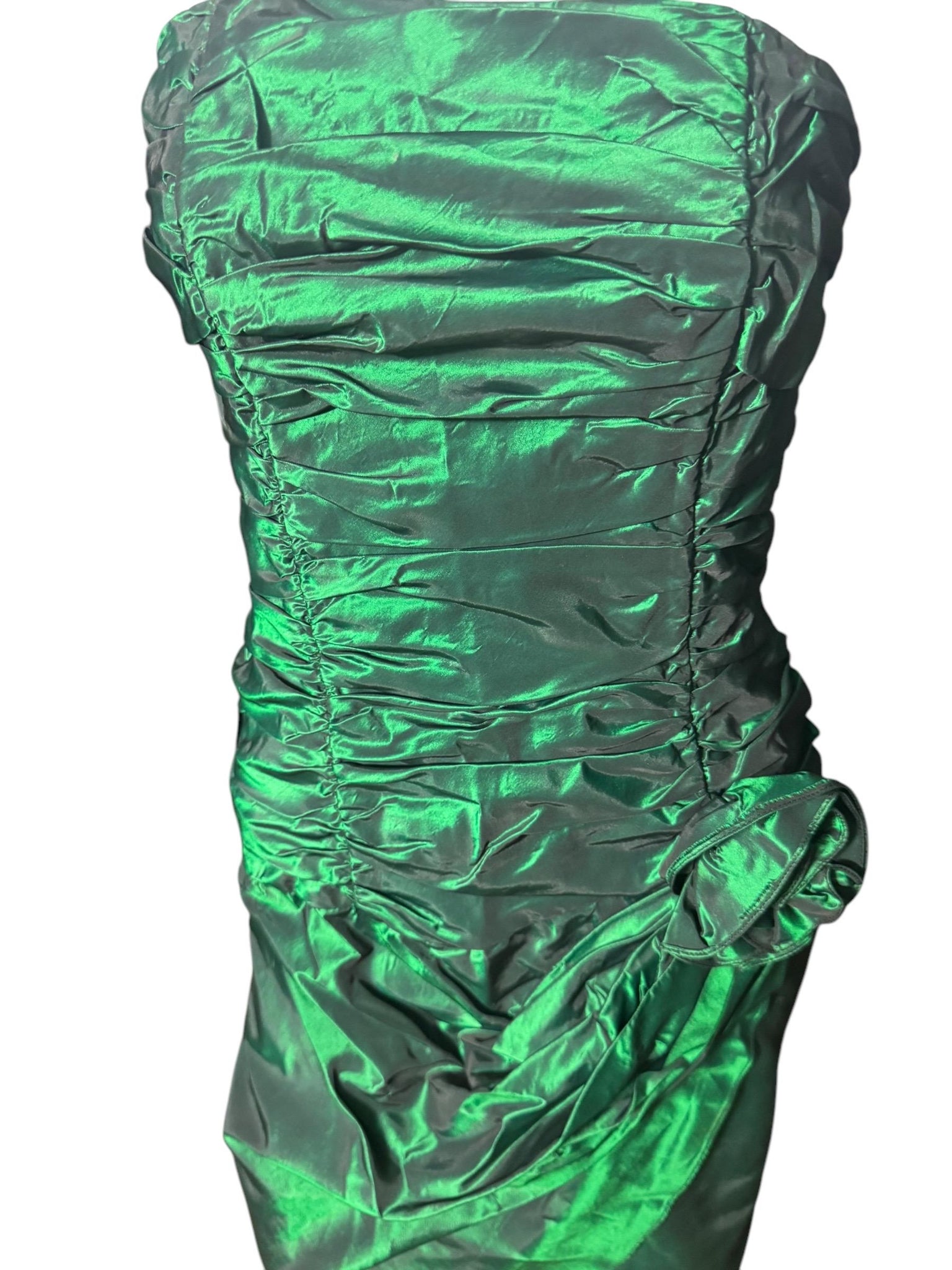 Vintage 80's Gunne Sax green prom party dress XS