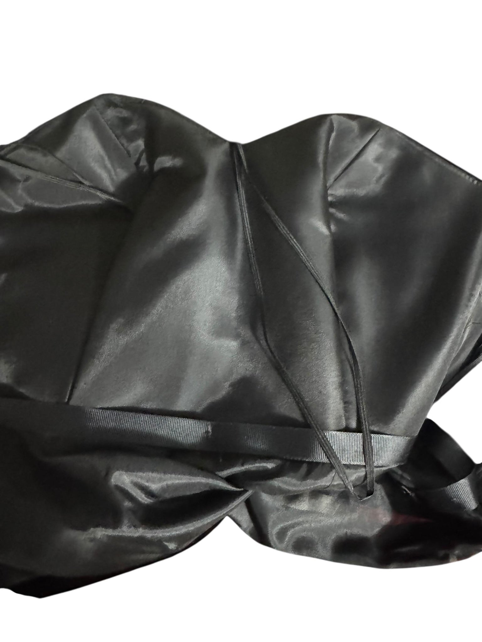 Vintage 80’s black velvet long dress pom poms 2 S XS