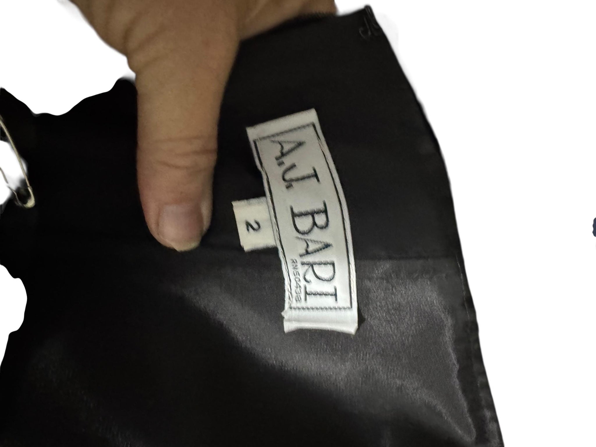 Vintage 80’s black velvet long dress pom poms 2 S XS