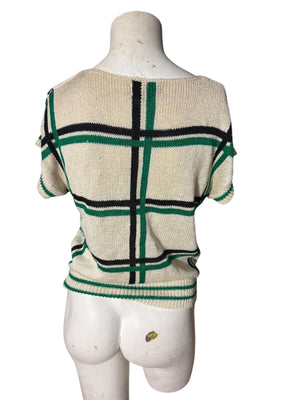 Vintage 80's sweater top Sasson M 8