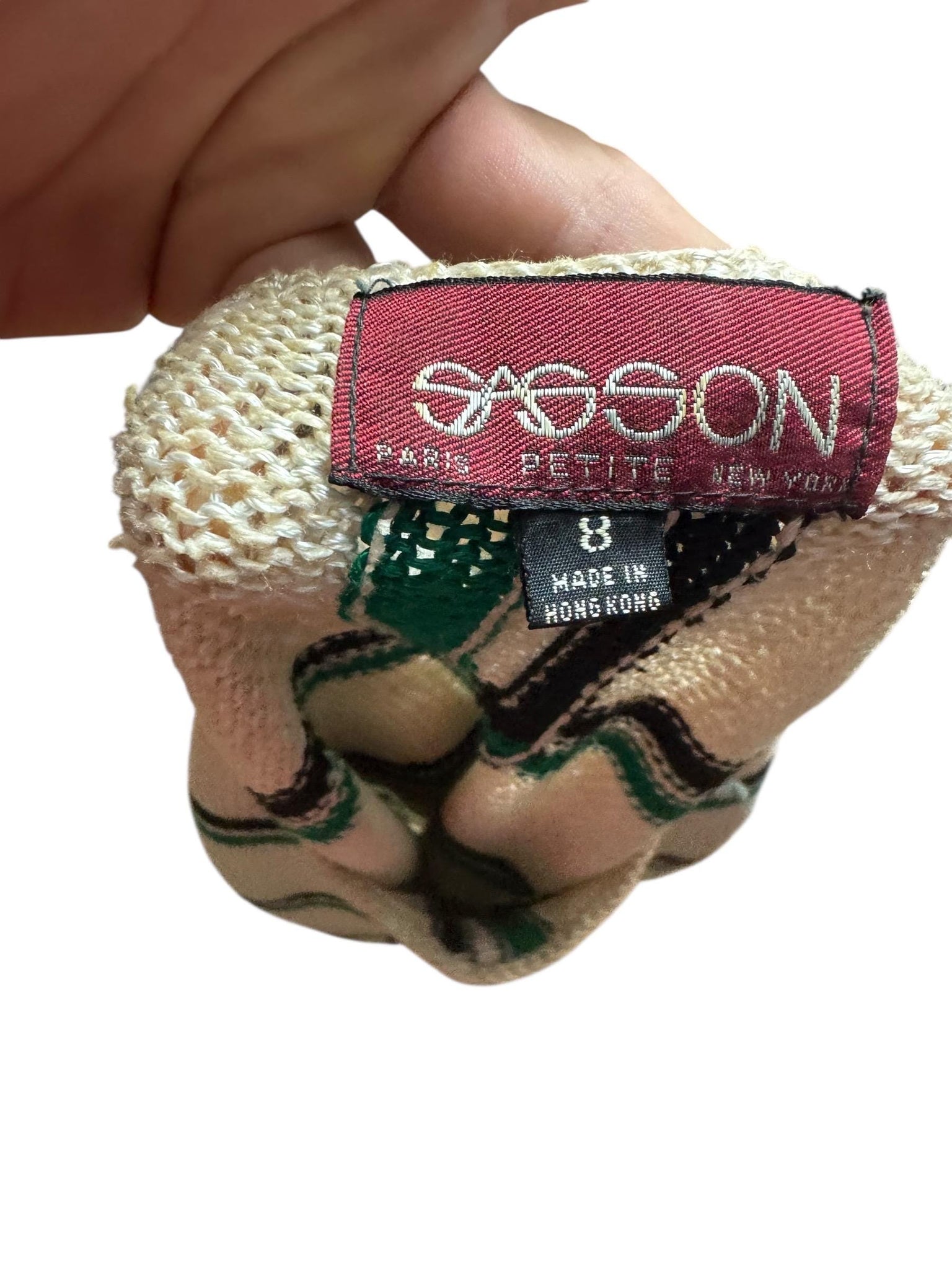 Vintage 80's sweater top Sasson M 8
