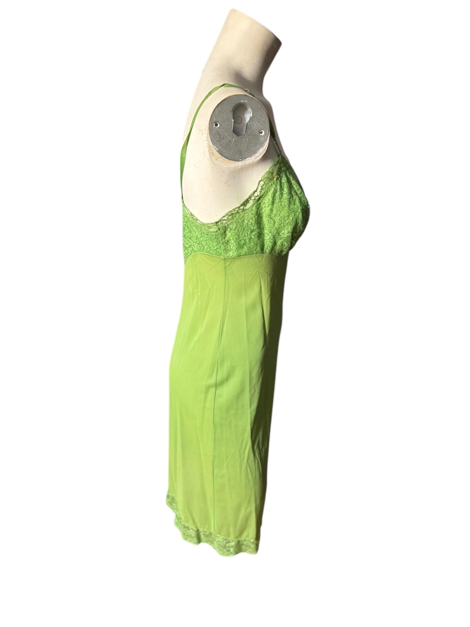 Vintage 60's green slip 32 Vanity Fair