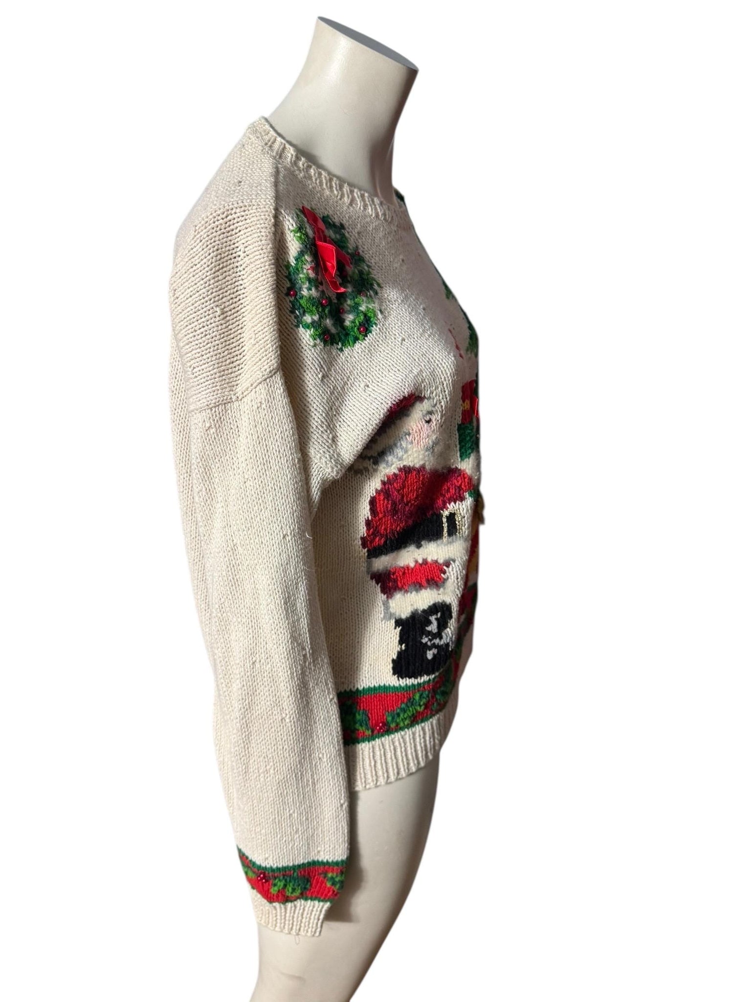 Vintage Christmas sweater M Marisa Christina 1993